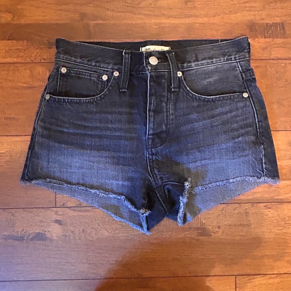 Madewell Relaxed Denim Shorts Black Size 24